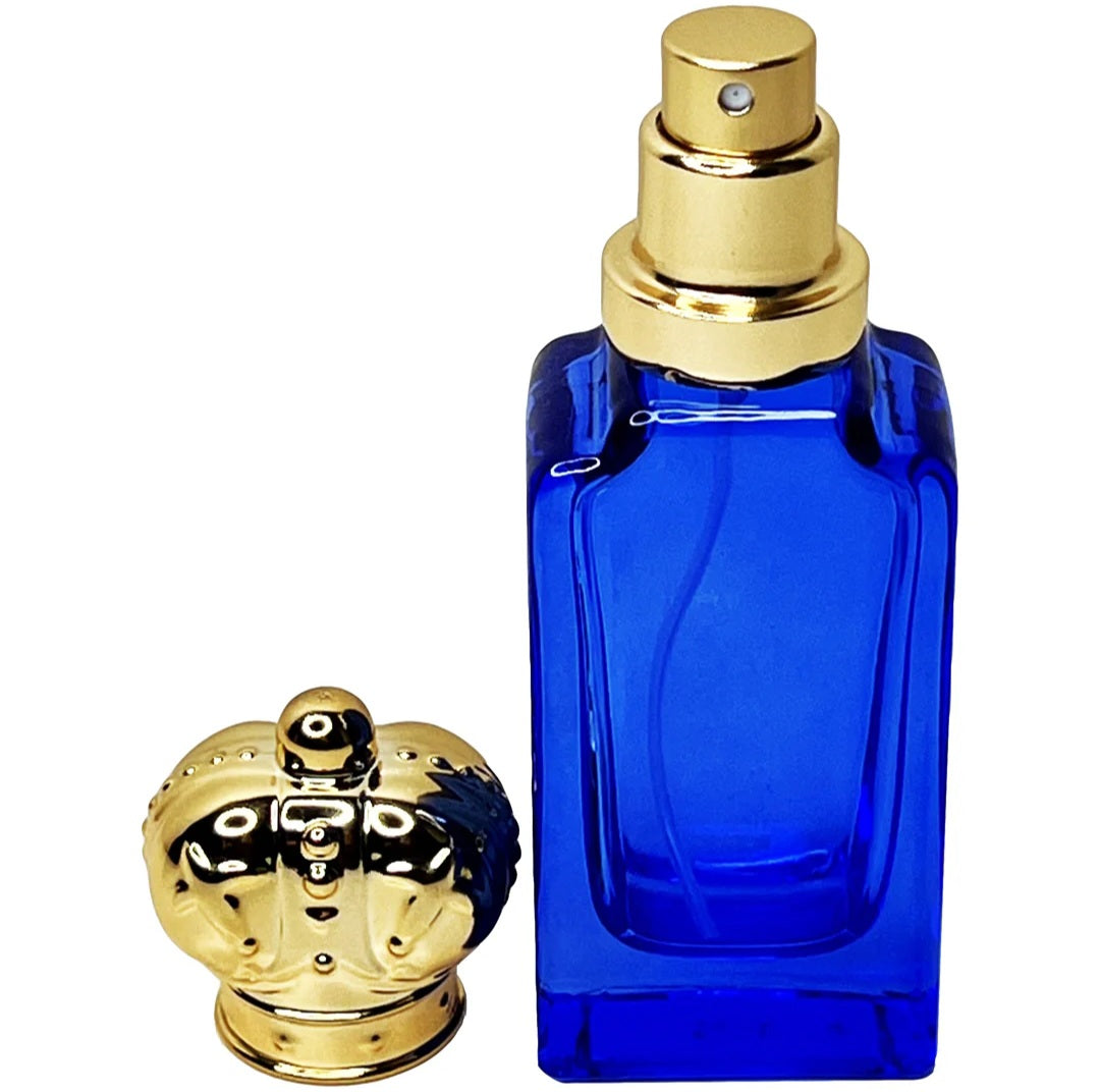 Empty 30ml Golden Crown Lid Fragrance Spray Bottle