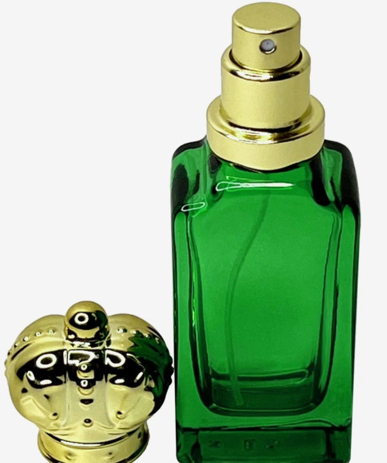 Empty 30ml Golden Crown Lid Fragrance Spray Bottle