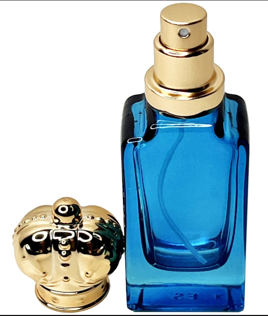 Empty 30ml Golden Crown Lid Fragrance Spray Bottle